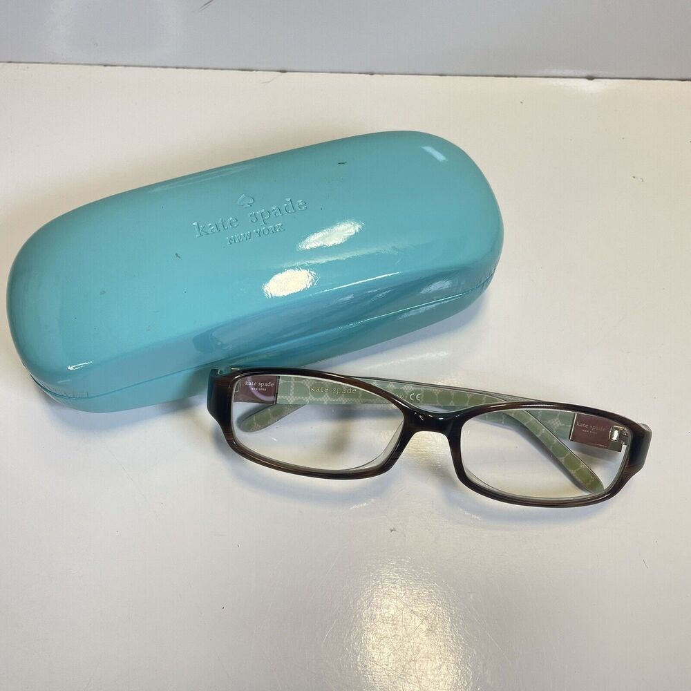 KATE SPADE “FLORENCE” Eyeglasses;Frames Only; Italy 51-16-130 Brown Marble OM74